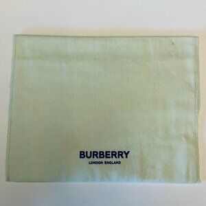 Pale Green Burberry Fold Over Dust Bag